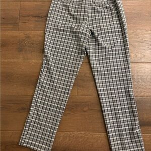 Liverpool women's Gray and White Plaid Dress Pants